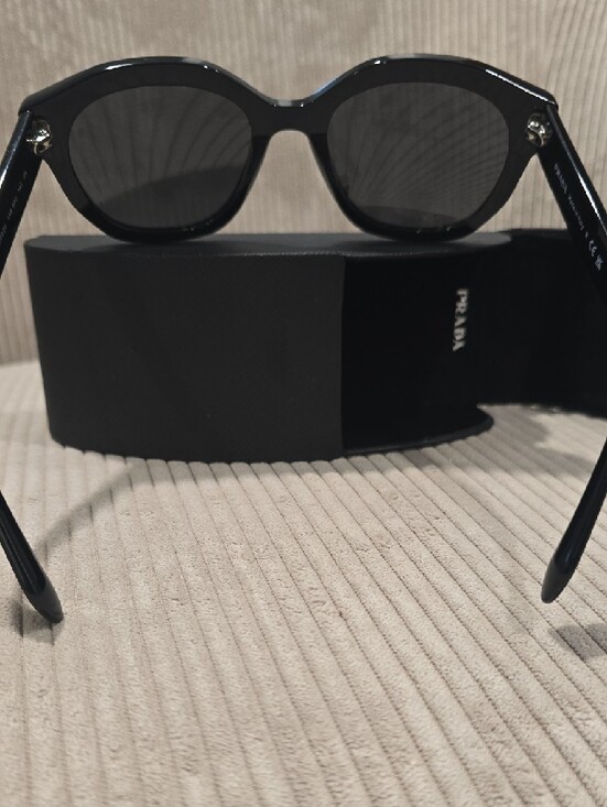 Prada Black Women\'s Oversized Round Sunglasses main image 4